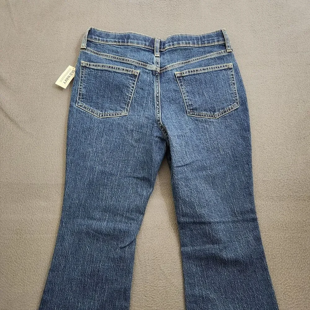Old Navy Girls 12 Plus High Rise Flare Adjustable Waist Jeans NWT